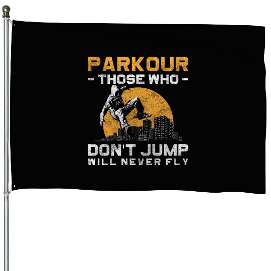 Freerunning Extreme Sport Underground Stunt House Flags