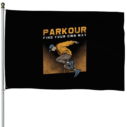 Parkour Extreme Underground Stunt House Flags