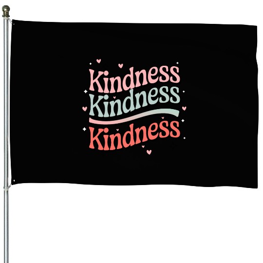 Kindness in Pastels - Spread the Love House Flags