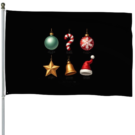 Christmas Ornaments Collection Art House Flags