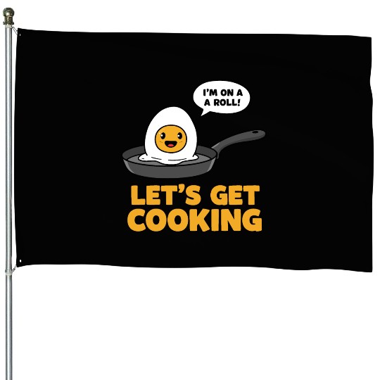 Lets Get Cooking House Flags