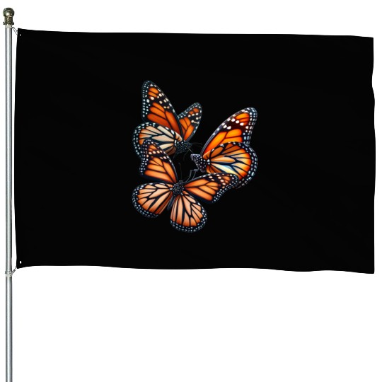 Monarch Butterflies Butterfly Lover Lepidopterist House Flags