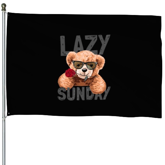 lazy sunday House Flags