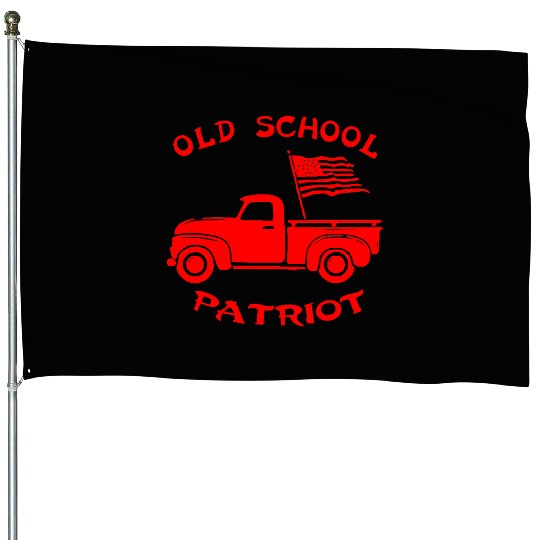 Old School Patriot Flag LIKE US ON FB #USAPatriot House Flags