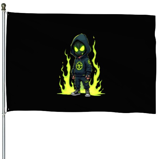 Toxic Menace - Radioactive Streetwear Warrior House Flags