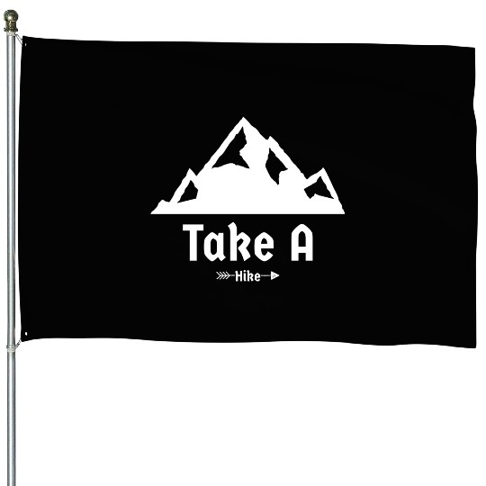 Take a Hike – Mountain Hike Adventure House Flags House Flags