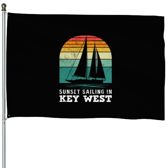 Florida SUNSET SAILING IN KEY-WEST House Flags