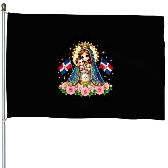 Our Lady of Altagracia Dominican Republic Catholic House Flags