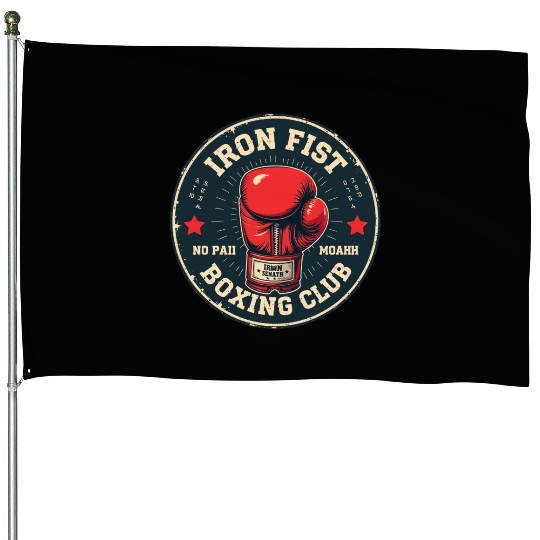 Vintage Boxing Club Training House Flags