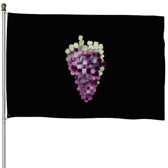 Grape Mosaic House Flags