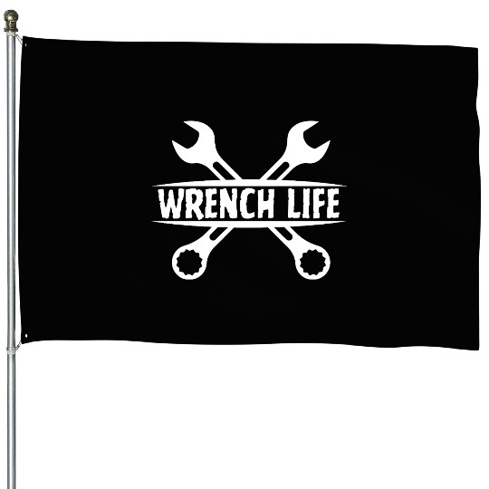 Wrench Life – Mechanic Pride House Flags