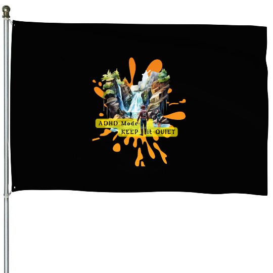 NEURODIVERGENT adhd noise House Flags