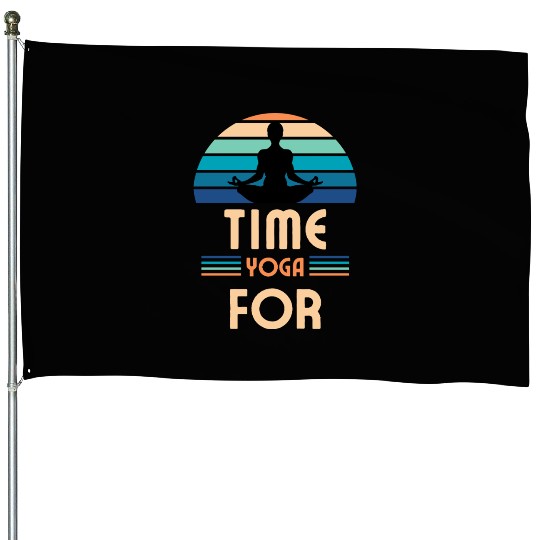 Sunrise Serenity Yoga Silhouette Art Print - Relax House Flags