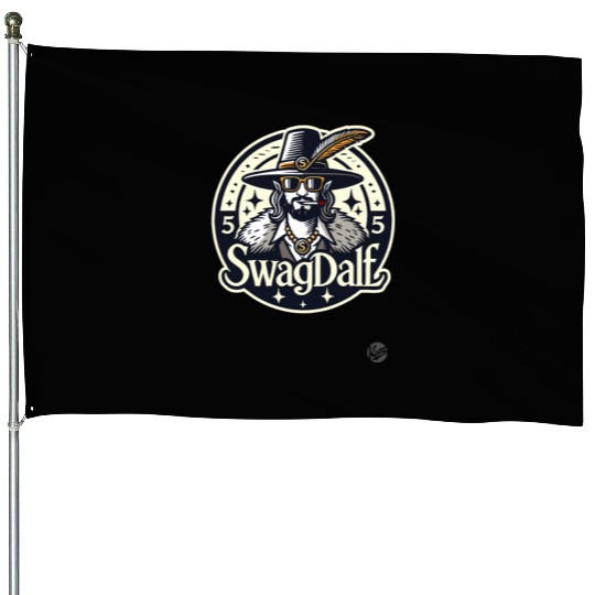 Swagdalf – The Swaggin' 70s Pimp Wizard House Flags
