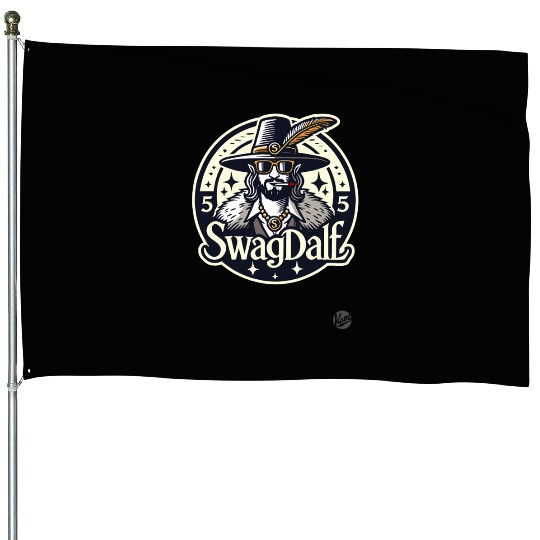 Swagdalf – The Swaggin' 70s Pimp Wizard House Flags