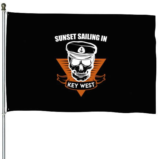 Florida SUNSET SAILING IN KEY-WEST Sunshine-State House Flags