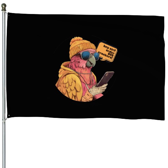 Parrot Hey Siri House Flags