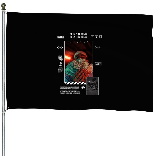 Ganster Nro 1 Streetwear Style House Flags