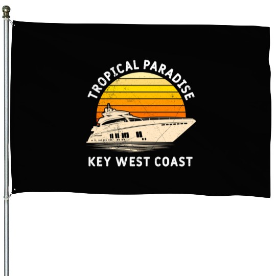 Florida TROPICAL PARADISE KEY-WEST COAST House Flags