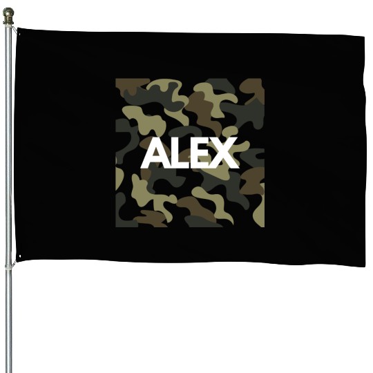 Alex Name House Flags Men Good Quality Camouflage