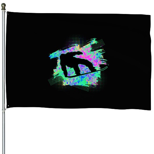 snowboard snowboarding snowboarder House Flags