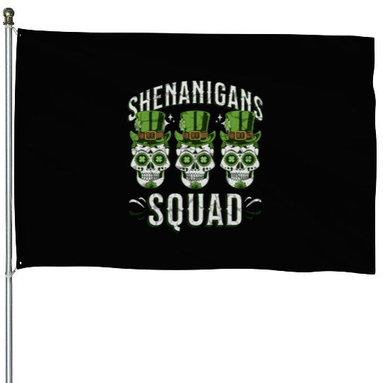 Shenanigans Squad – St. Patrick’s Day House Flags