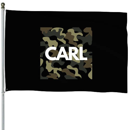 Carl Name House Flags for Men Good Quality Camouflage