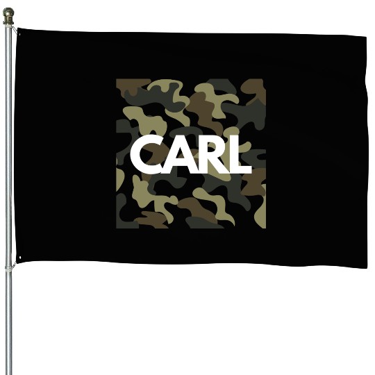 Carl Name House Flags for Men Good Quality Camouflage