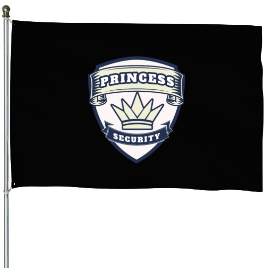 princess security birthday House Flags