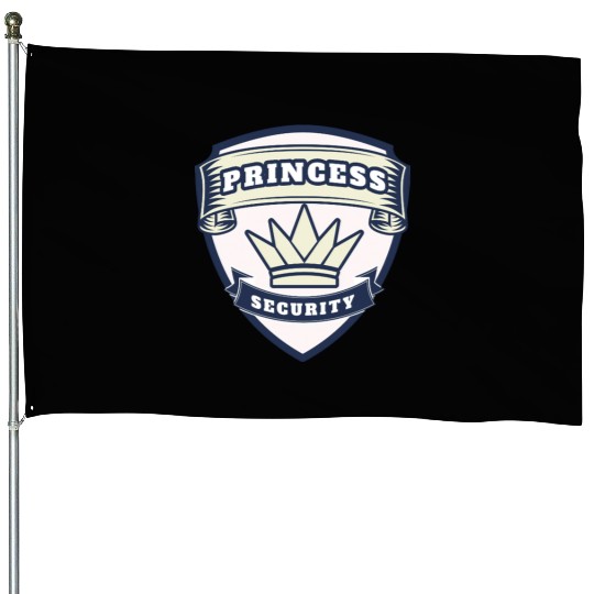 princess security birthday House Flags