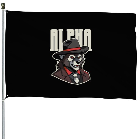 Alpha Wolf – No Beta Behavior House Flags
