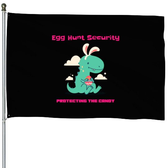 Egg Hunt Securiety Protecting the Candy House Flags