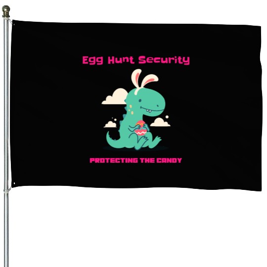 Egg Hunt Securiety Protecting the Candy House Flags