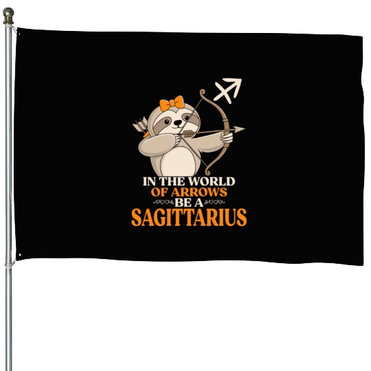 In The World Of Arrows Be A Sagittarius Zodiac House Flags