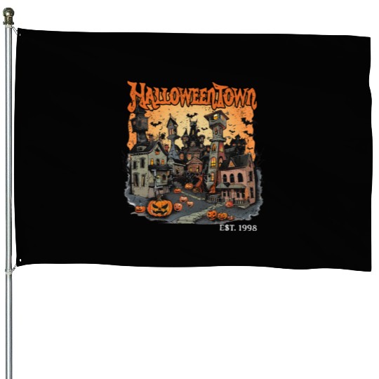 Halloween Town House Flags