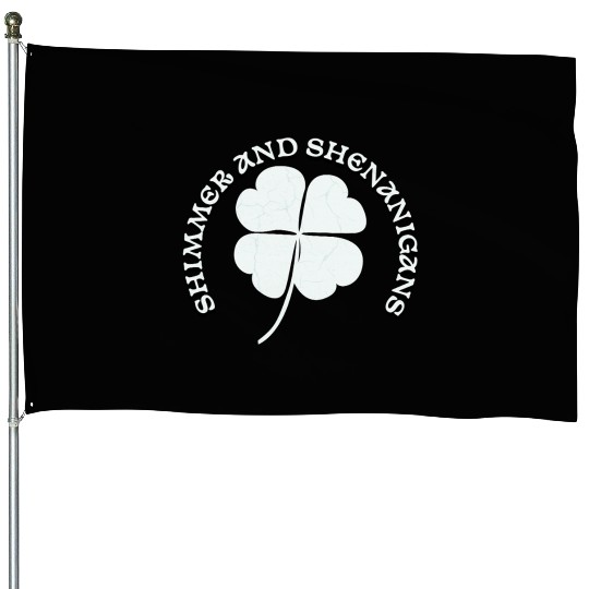 Shimmer and Shenanigans Large Clove Design House Flags