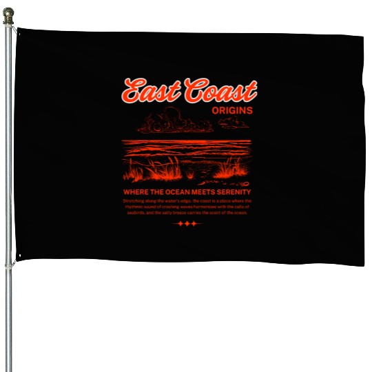 East Coast Origins House Flags – Ocean Serenity Design