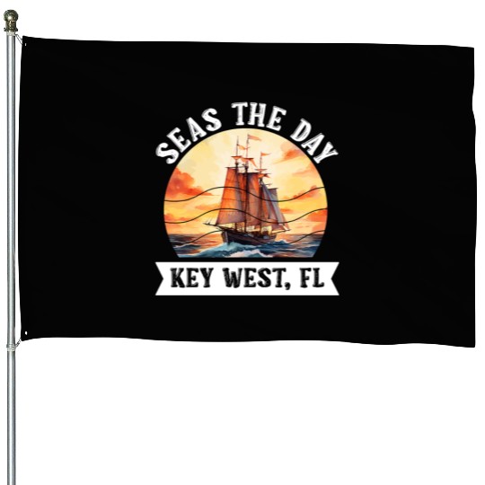 Florida Keys SEAS THE DAY IN KEY-WEST FLORIDA House Flags