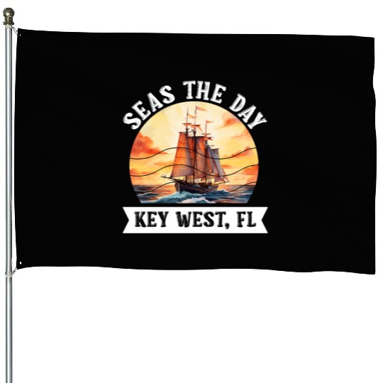Florida Keys SEAS THE DAY IN KEY-WEST FLORIDA House Flags
