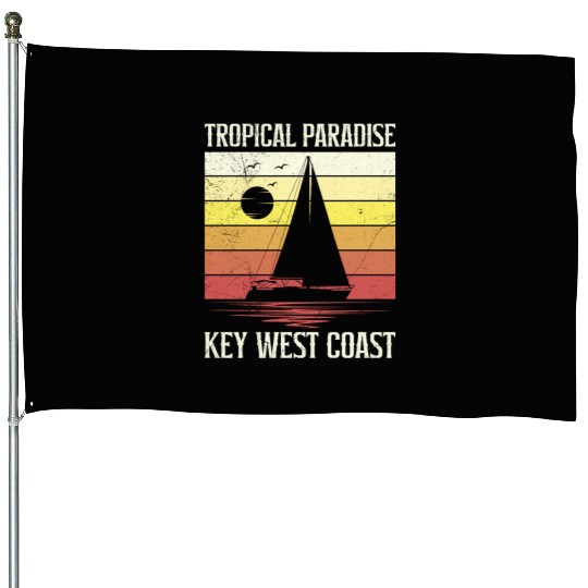 Florida TROPICAL PARADISE KEY-WEST COAST House Flags