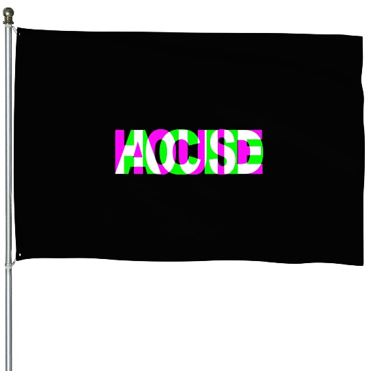 Acid House Techno Raver House Flags