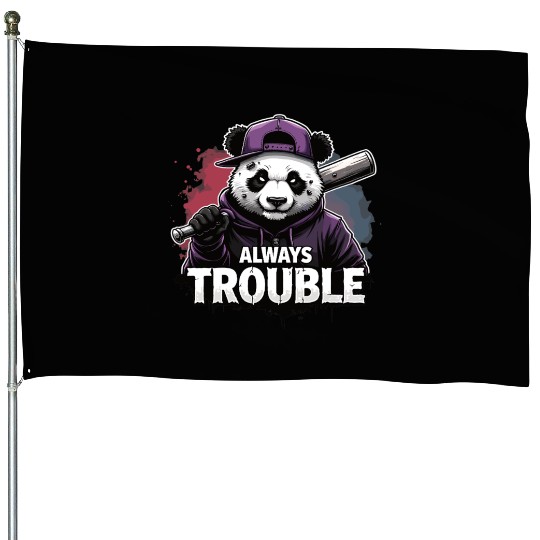 Gangster Panda Panda Bear Pandas House Flags