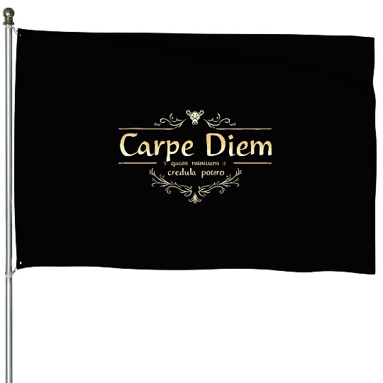 Carpe Diem Classic Latin Wisdom House Flags