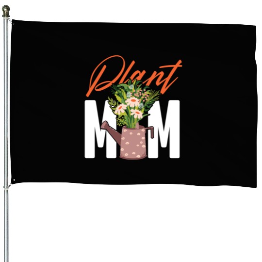 Plant Lover Gardening Plant Mom House Flags