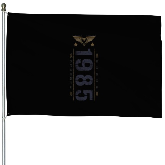 Limited Edition 1985 Birthday Strength and Honor House Flags