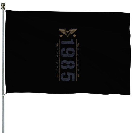 Limited Edition 1985 Birthday Strength and Honor House Flags