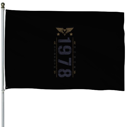 Limited Edition 1978 Birthday Strength and Honor House Flags