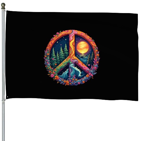 Peace on Earth House Flags