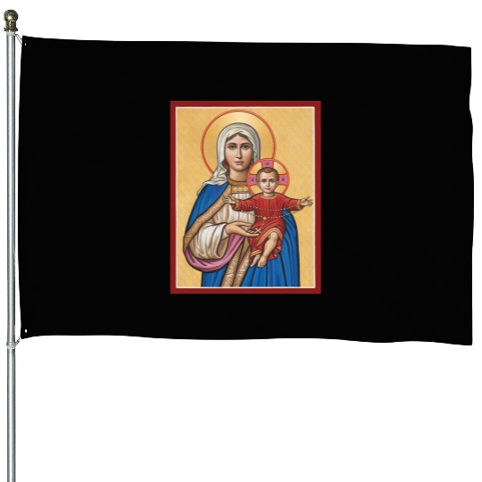 Holy Rosary Virgin Mary Catholic Rosary House Flags
