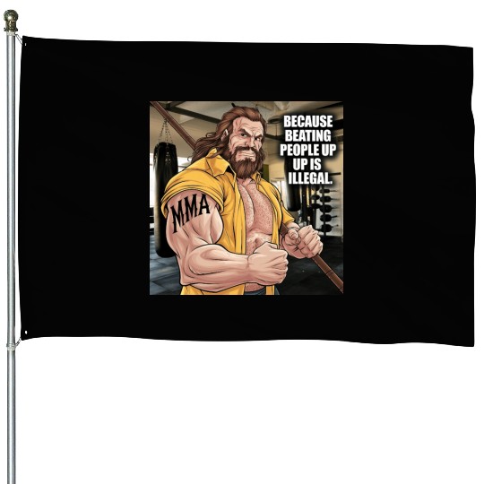 Funny MMA Meme House Flags
